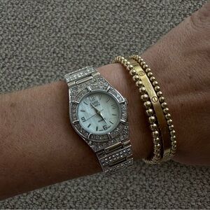 Ross-Simons Saint James Women's 25mm Crystal Watch in Stainless Steel